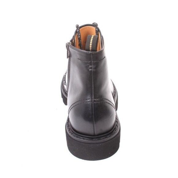 FABI 0658b Black Leather Lace-Up Ankle Boots main image 5